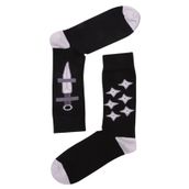 The Socks Company 15KDCR122E çok Renkli Ninja Knife Desenli Erkek Çorap