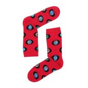 The Socks Company Kırmızı-Saat Desenli Kadın Çorap