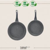 Thermoad Midas Serisi Gri 20-26 cm 2 Parça Tava Seti