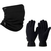 Thermoform Polar Unisex Eldiven-Boyunluk Seti Siyah