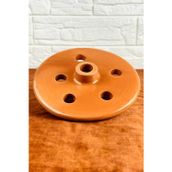 Tiesa Home Sırlı Toprak Yaprak Sarması Taşı Dolma Taşı Orta 21CM