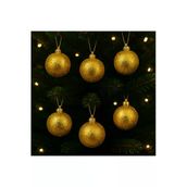 TİFOYS ✨ Yılbaşı Çam Ağacı Süsleri – Parlak ve Işıltılı Toplar 6’lı Set