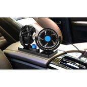 Tiger Marketing 12 Volt Araç Içi Torpido Üstü Çift Fanlı Oto Vantilatör 360° Dönebilir