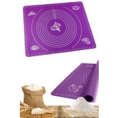 Tilbe Home Mor Silikon Hamur Açma Matı