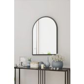 Tino Furniture Siyah Metal Çerçeveli Oval 45X70 cm Ayna