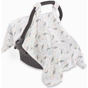 Tiny Lamb Tinylamb Unicorn Fish Bambu - Pamuk Müslin Puset Örtüsü 75 x 100 - 0-6 Aylık - 0 - 13 kg - Beyaz