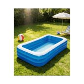Tisul 260X175X50cm Şişme Havuz 3 Katmanlı Yüzme Havuzları Aile ve çocuklar için Tatil Şişme Havuzu