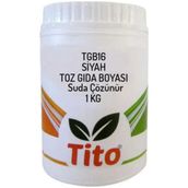 Tito TGB16 1 kg Toz Siyah Gıda Boyası Renklendirici