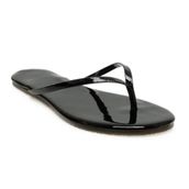 Tkees TK-2011 Siyah Klasik Parmak Arası Kadın Terlik