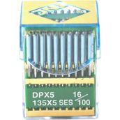 TNC DPX5 SES PVD 16/100 100 Adet Düz Makine Kalın Dip Yanmaz Dikiş İğnesi