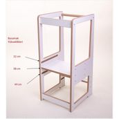 Tncn Mobilya Aura Öğrenme Kulesi - Learning Tower Mdf Beyaz