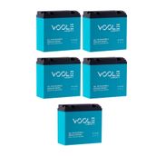 TNL VOOLE 12v 24 Amper (DİK) Elektrikli Bisiklet Aküsü 5'lü Paket