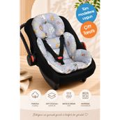 TOKKO Bebek Puset Minderi Çift Taraflı Pamuklu Yumuşak Elyaf Dolgulu Nefes Alan Terletmez Tüm Pusetlere Uygun Makinede Yıkanabilir Bebek Puset Konfor Minderi 4 Mevsim Kullanıma Uygun Çift Taraflı Puset Minderi