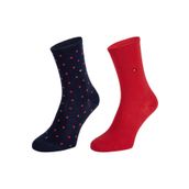 Tommy Hilfiger 100001493-007 2'li Çok Renkli Gri Kadın Çorap
