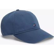Tommy Hilfiger Erkek %100 Organik Pamuklu Ayarlanabilir Metal Tokalı Bayrak Logo Nakışlı Mavi Şapka AM0AM14099-DBZ - Tek Beden