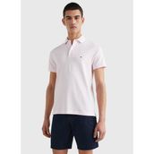 Tommy Hilfiger MW0MW17771TOG Polo Yaka Slim Fit Düz Pembe Erkek T-shirt