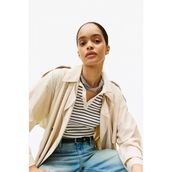Tommy Hilfiger Th Elevated Flag Sılk Square Kadın Mavi Atkı - Aw0aw17629