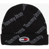 Tommy Jeans Skater Boy S Beanie Print Erkek Siyah Bere