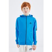 Tommy Life 11180 Saks Fermuarlı Erkek Çocuk Sweatshirt