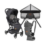 Tommybaby İnci 3'lü Set Kabin Bebek Arabası Katlanır Beşik Kanguru