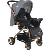 Tommybaby TB-980 Gri Gold Çift Yön Lüx Bebek Arabası Puset