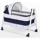 Tommybaby Yuvam Sepet Beşik Portatif Bebek Beşiği Sallanır Beşik - Lacivert