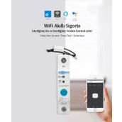 Tomzn Wifi Akilli Voltaj Ve Akim Koruma Rolesi, Dahili Enerji Olcer 63A Ewelink Uyumlu - Tek Kutup