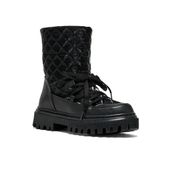 Tonny Black Çocuk Unisex Termo Taban Kapitone Dikişli Fermuar Detaylı Kar Botu, 33, TBLDY1012, Siyah, Unisex Çocuk