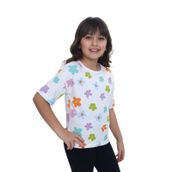 Toontoy 24980 Kız Çocuk Bisiklet Yaka Kısa Kollu Baskılı Tişört