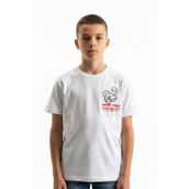 Toontoy 24993 Erkek Çocuk Bisiklet Yaka Kısa Kollu Baskılı Tişört
