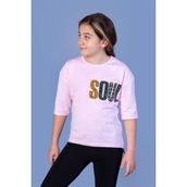 Toontoy Kids Soul Baskılı Pembe Kız Çocuk T-shirt