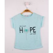 Toontoy Kız Çocuk Hope Baskılı Tişört