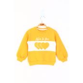 Toontoy Kız Çocuk Kalp Nakışlı Sweatshirt