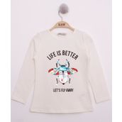 Toontoy Pullu Uğur Böceği Nakışlı Kız Çocuk T-shirt