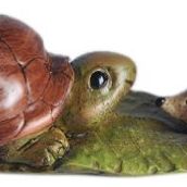 Top Collection Enchanted Story Peri Bahçesi Kaplumbağa ve Kirpi Dış Mekan Heykeli