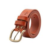 Toros Craft Premium % 100 Hakiki Vejetal Dayanıklı Erkek Deri , Döküm Toka, El Yapımı Kopmaz Çatlamaz(Taba) Kemer