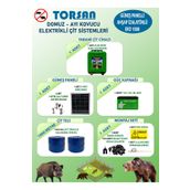 Torsan Eko 1000 Domuz Ayı Kovucu 1000 mt Güneş Panelli Elektrikli Çit Sistemi