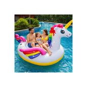 TOTTERİQ 3 Kişilik Dev Unicorn Deniz Yatağı 287x193x165 cm Şişme Havuz Oyuncağı Aile Boyu