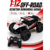 Toyaş 1:12 Ölçek 2.4 Ghz Uzaktan Kumandalı Off-Road Arazi Arabası 35 cm 7.4V 500 Mah Şarjlı - Kırmızı