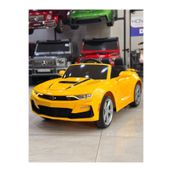Toycar Garage Camaro Akülü Araba (İsme Özel Plaka Hediyeli) Sarı 12 Volt Uzaktan Kumandalı