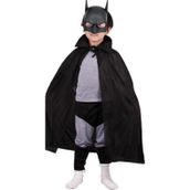 Toyfest Batman Pelerinli Maskeli Çocuk Parti Kostümü - (7 - 14 Yaş Arası) - 90 Cm