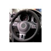 Toyota Corolla 2007-2012 Alkantra Nubuk Dikmeli Direksiyon Kılıfı Gri Yüzüklü
