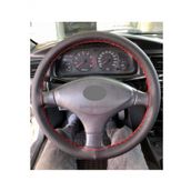 Toyota Corolla Efsane Kasa Uyumlu Dikmeli Direksiyon Kilifi Soft Kirmizi Ipli ( 38×10Cm)