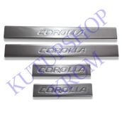 Toyota Corolla TK 2013 Üzeri Krom Kapı Eşiği
