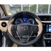 Toyota Uyumlu Corolla Tasarım Kombin Kaplama Deri Direksiyon Kılıfı