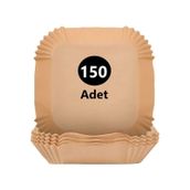TP Company 150 Adet Airfryer Pişirme Kağıdı Kare Tabak Model Yağlı Kağıt