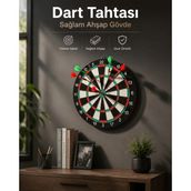 tp Duvara Monte Sağlam Ahşap Gövdeli Dart Tahtası Ev ve Oyun Alanları Için 17 Inç - Lisinya