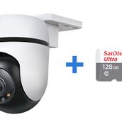 TP-Link C510W Tapo 2K Dış Mekan Wi-Fi Güvenlik Kamerası+128GB Sandisk Microsdxc