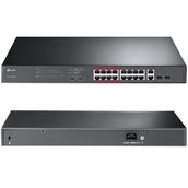 TP-Link SL1218MP 16 Port Megabit PoE + 2 Port Gigabit Combo SFP 250W Rackmount Switch