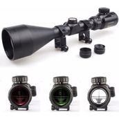Tr-nikula 3-9x56eg Çift Işık Kırmızı Yeşil Kaynaklı Zoomlu Tüfek Dürbünü